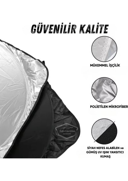 Oto Katlanabilir Premium Ön Güneşlik Ön Arka Cam Gölgelik Metalize Yeni Nesil Güneş Koruyucu Oto Araba Suv Tır 69 cm x 149 cm fiyatları