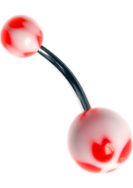 Karışık Renkli Bioplast göbek Piercing K1