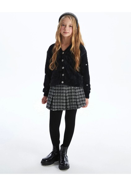Lcw Kids Siyah Beli Lastikli Tüvit Kız Çocuk Şort Etek fiyatları