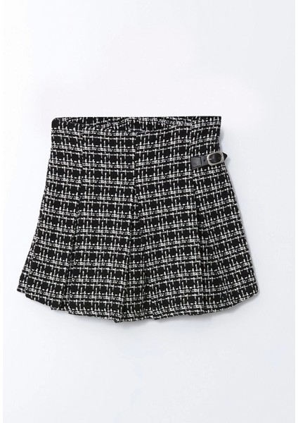 Lcw Kids Siyah Beli Lastikli Tüvit Kız Çocuk Şort Etek modelleri