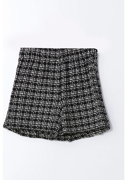 Lcw Kids Siyah Beli Lastikli Tüvit Kız Çocuk Şort Etek indirimleri