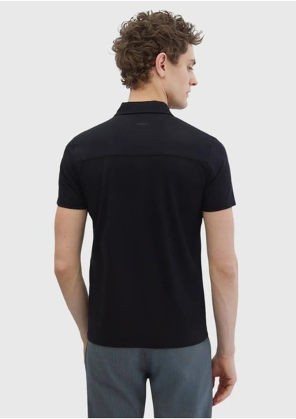 Siyah Düz Polo Yaka T-Shirt indirimleri
