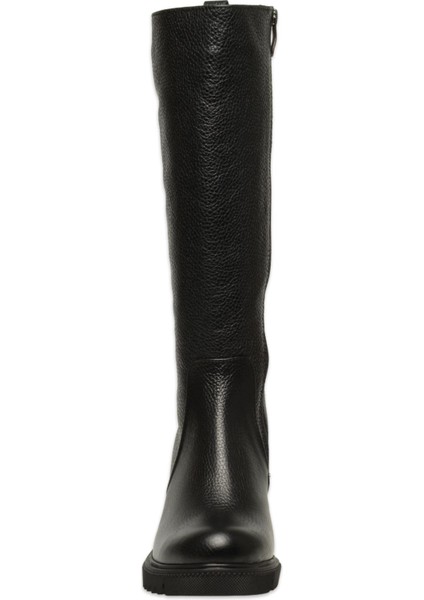 D25KC-2330 Kalin Topuklu Günlük Siyah Kadın Çizme modelleri