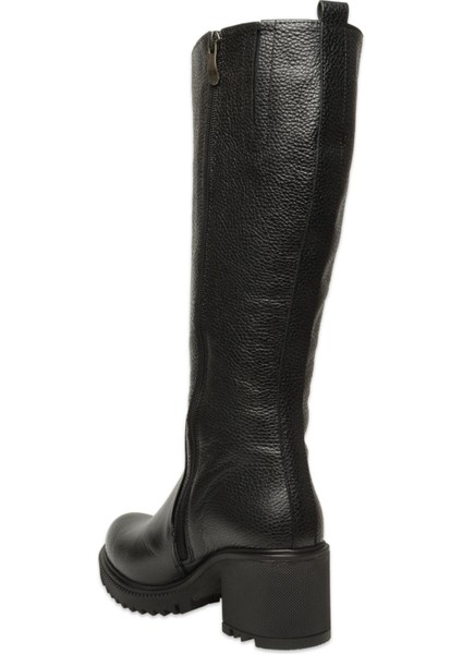 D25KC-2330 Kalin Topuklu Günlük Siyah Kadın Çizme fırsatları