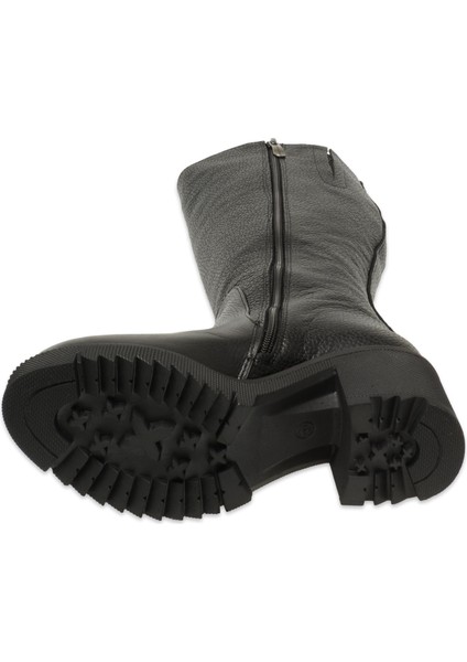 D25KC-2330 Kalin Topuklu Günlük Siyah Kadın Çizme indirimleri