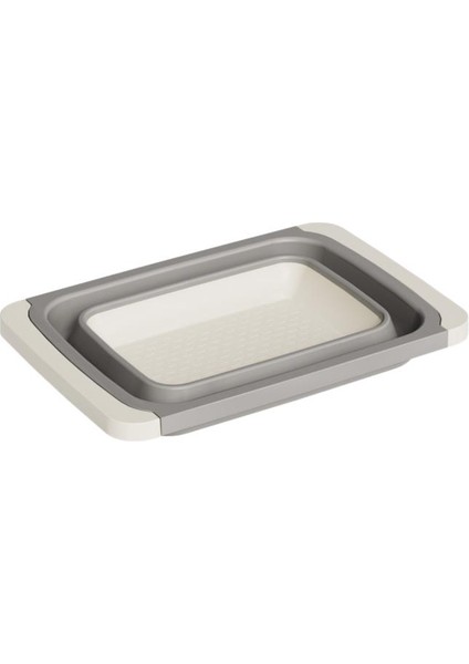 Büyük Boy Katlanır Lavabo Süzgeci, Silikon Akordiyon Meyve Sebze Ayarlanır Süzgeç 6,3 Litre Kahve modelleri