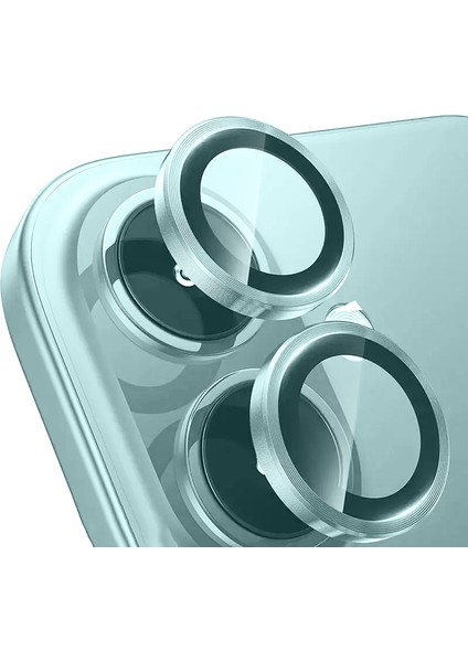 Apple iPhone 17 Mikro 0.3 mm Ar Kaplama 9h Kamera Lens Koruyucu Açık Yeşil