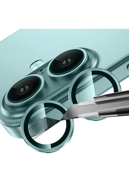 Apple iPhone 17 Mikro 0.3 mm Ar Kaplama 9h Kamera Lens Koruyucu Açık Yeşil fiyatları