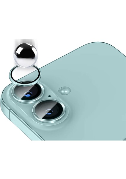 Apple iPhone 17 Mikro 0.3 mm Ar Kaplama 9h Kamera Lens Koruyucu Açık Yeşil modelleri