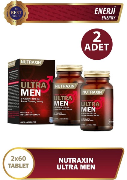 Nutraxin Ultra Men 60 Tablet 2 Adet