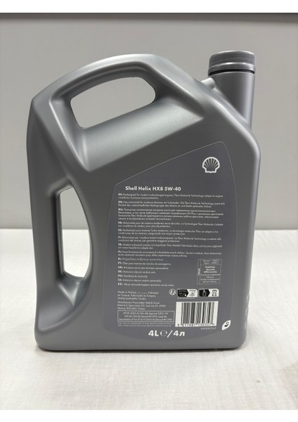 Helix Hx8 Synthetic 5W40 4 Lt 2025 modelleri