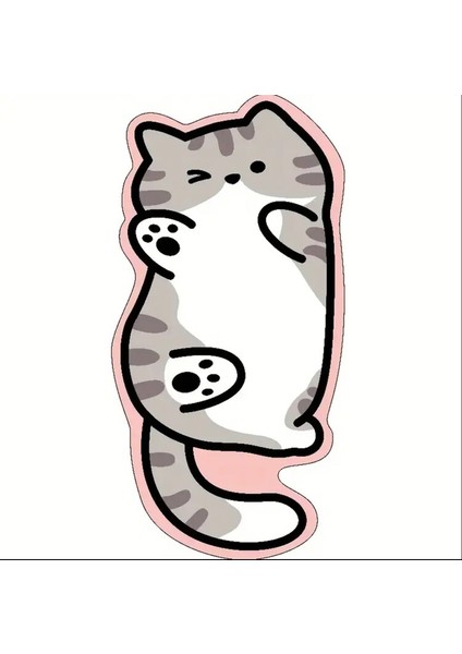 Pembe Kenarlı / 40*120 Cm/15.74*47.24 Inç 1 Adet Şirin Kedi Şekilli Alan Matı modelleri