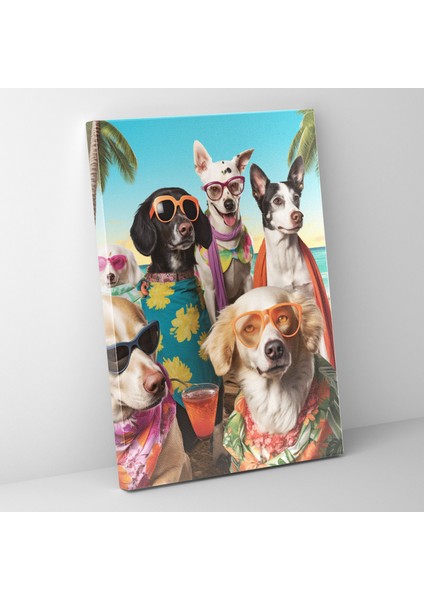 Hayvanlar Insan Kıyafetleriyle Duvar Sanatı - Hayvanlar Insan Kıyafetleriyle Duvar Sanatı Kokteyller