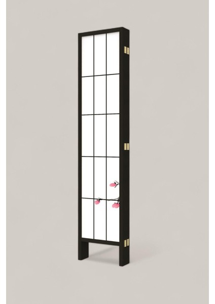 Doğal Ahşap Japon Stil Siyah Paravan Seperatör Oda Bölme fırsatları