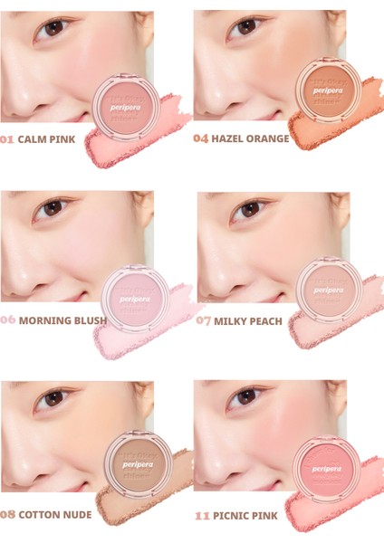 Pastel Tonlarda Sebum Dengeleyici Toz Allık Perıpera Pure Blushed Sunshine Cheek 27 Strawberry Pink indirimleri