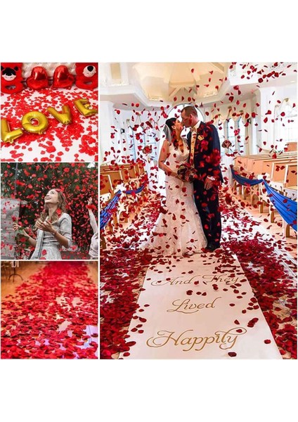 Kırmızı Renk Gül Yaprağı – 5 Paket 500 Adet fırsatları