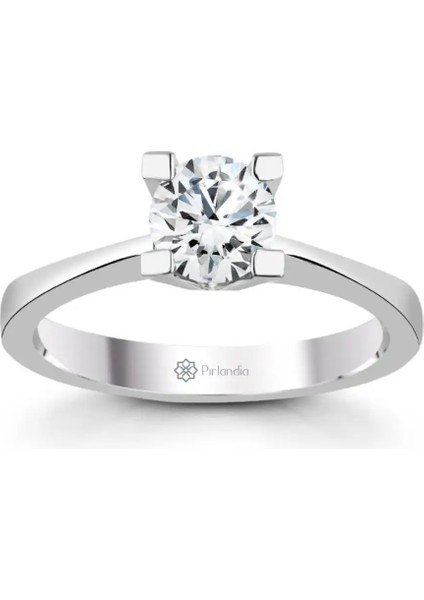 0,40 Karat F Renk Hrd Sertifikalı Pırlanta Tektaş Yüzük