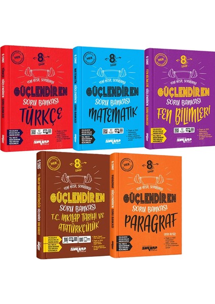 8. Sınıf Güçlendiren Türkçe Matematik Fen Bilimleri İnkılap Tarihi Paragraf Soru Bankası Seti 2026 Güncel Basım
