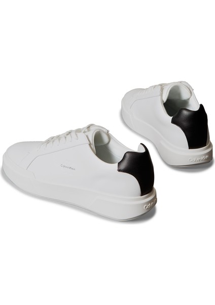 Beyaz - Siyah Erkek Sneaker Chunky Cupsole Laceup Lth indirimleri