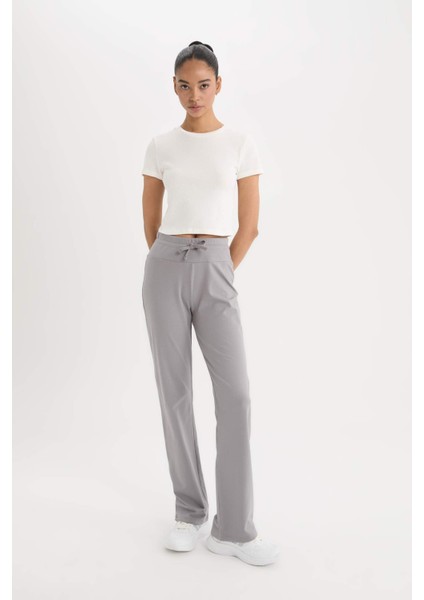 Fit Flare Fit Yüksek Bel Ispanyol Paça Sporcu Pantolon D9323AX25SP modelleri