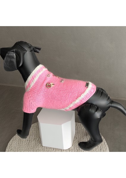 Köpek Için Lolipoplu Pembe Kazak
