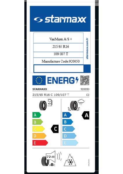 215/65R16C 109/107R 8pr Vanmaxx Hafif Ticari 4 Mevsim Lastiği (Üretim YILI:2025) fiyatları