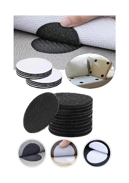 Home 10'lu Halı Kilim Koltuk Örtüsü Sabitleyici Kaydırmaz Cırt Yıkanabilir Kendinden Yapışkanlı Ped Halı Kaydırmaz (20) fiyatları