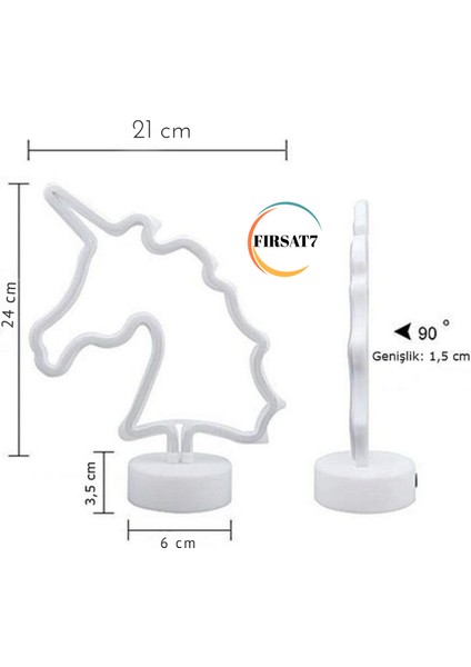 Neon LED Unicorn LED Işıklı Masa ve Gece Lambası Unicorn LED Sevgiliye Romantik Dekorasyon Hediye indirimleri