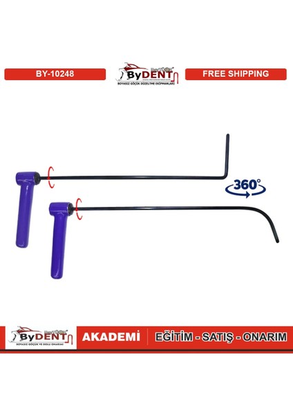 Pdr Boyasız Göçük Düzeltme Özel Çubuk Sustalı 360 Döner Kulp