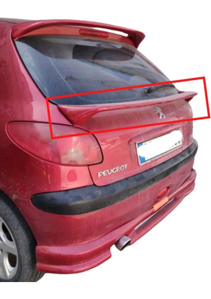 Peugeot 206 Cam Altı Spoiler (( Boyasız ))