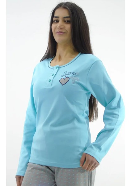 Nakışlı Interlok Pijama Takımı fiyatları