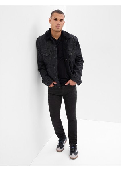 Erkek Siyah Skinny Jean Pantolon