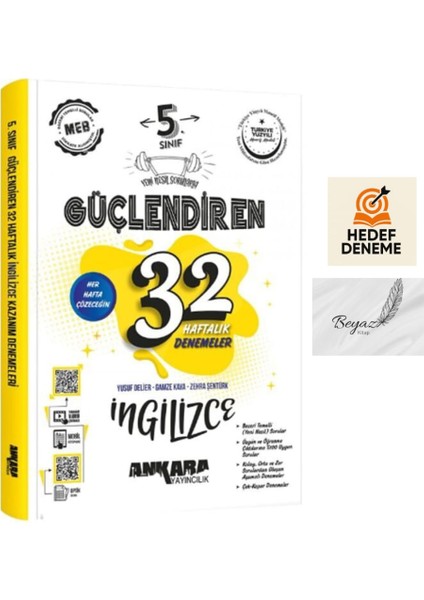 Ankara 5.sınıf Güçlendiren 32 Haftalık Ingilizce Denemeleri Hedef Deneme