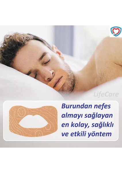 Yetişkin Ağız Kapama Bandı 10'Lu – Cilt Dostu Ve Hipoalerjen Malzeme İle Rahat Uyku, Burundan Nefes Alma Desteği