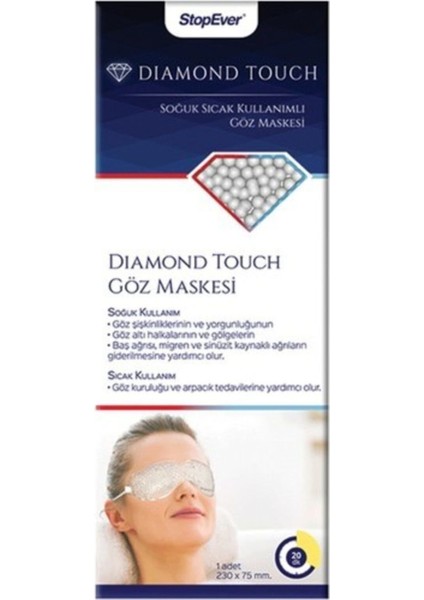Diamond Touch Göz Maskesi - Soğuk ve Sıcak Terapiye Uygun, Jel Dolgulu, Beyaz, Standart Boyut, Hafif ve Dayanıklı modelleri