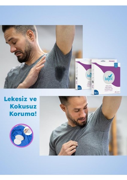 Koltuk Altı Ter Emici Ped 42'li Paket Hipoalerjenik Süper Emici Nefes Alabilen Dayanıklı