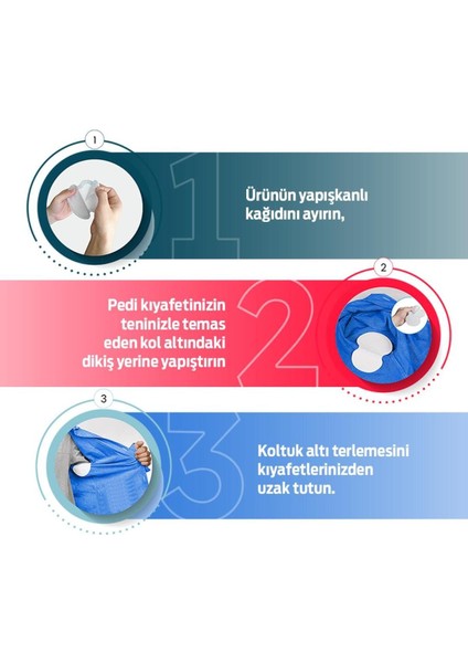 Koltuk Altı Ter Emici Ped 42'li Paket Hipoalerjenik Süper Emici Nefes Alabilen Dayanıklı