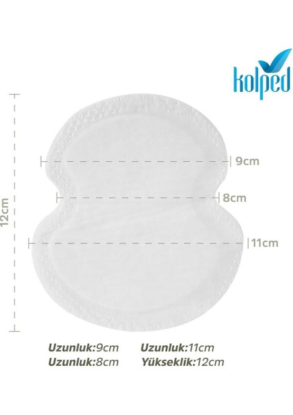 Koltuk Altı Ter Emici Ped 42'li Paket Hipoalerjenik Süper Emici Nefes Alabilen Dayanıklı