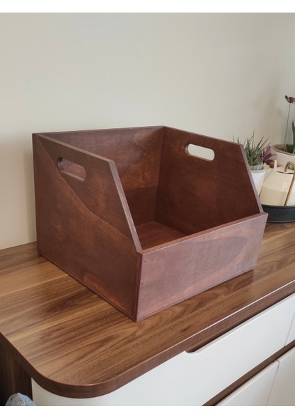 Ahşap LP Plak Sandığı 12" - Organizer Kutu - Wooden LP Record Box 12" indirimleri