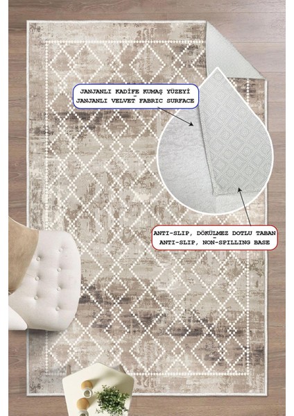 Kilim Desen Dekoratif Kaymaz Taban Yıkanabilir Dijital Baskılı Salon Halısı fiyatları
