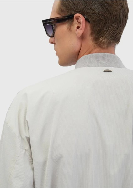 Açık Gri Regular Fit Dik Yaka Casual Dokuma Mont indirimleri