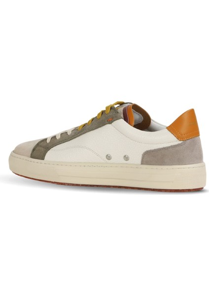 Bej Turuncu Deri Erkek Spor Ayakkabı 11218-1872AM 11218-1872AM fırsatları