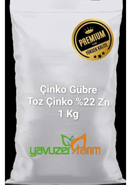 Çinko Gübre Bitki Besini Toz Saf Çinko %22 Zn Bitki Filiz Geliştirici 1 kg