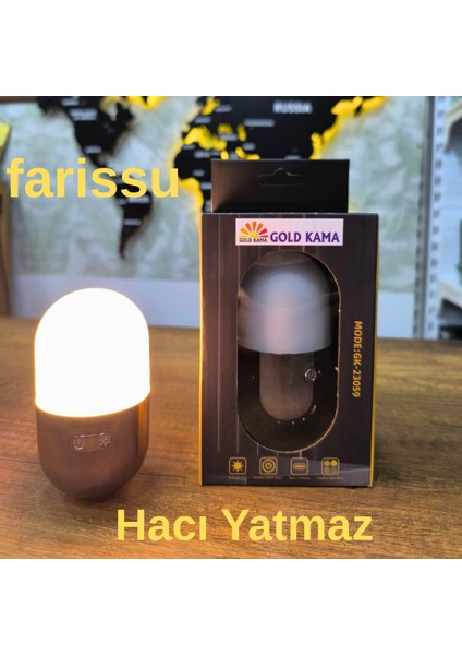 GK-23059 Şarjlı Hacı Yatmaz Kamp ve Masa Lambası – 122 Lümen, 4000 Mah, Rgb Renkli Işık