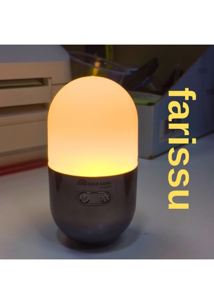 GK-23059 Şarjlı Hacı Yatmaz Kamp ve Masa Lambası – 122 Lümen, 4000 Mah, Rgb Renkli Işık