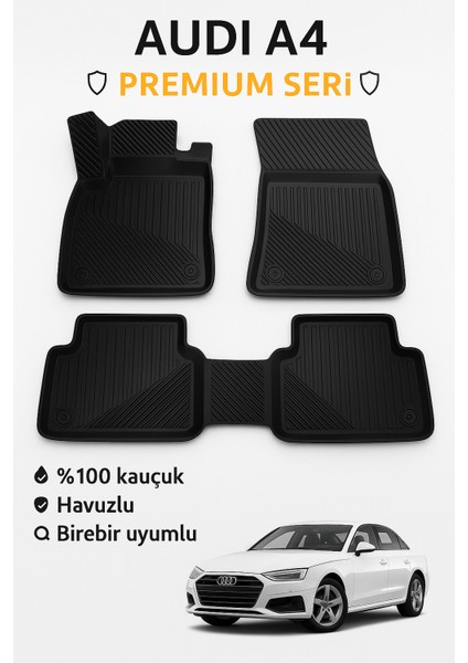 Audi A4 2008–2023 3D Havuzlu Oto Paspas fiyatları