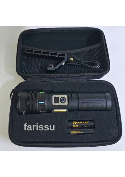 GK-S2303B Ultra Parlak Şarj Edilebilir El Feneri - 8000 Lümen, Çok Modlu, Powerbank Özellikli