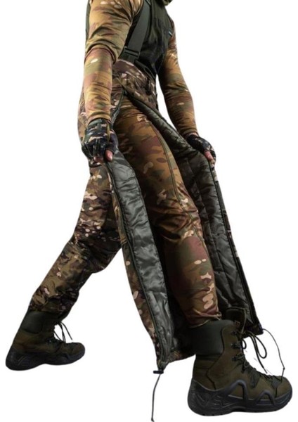 Single Sword Su Geçirmez Kışlık Softshell Mont&pantolon Salopet Takım Multicam-S fırsatları