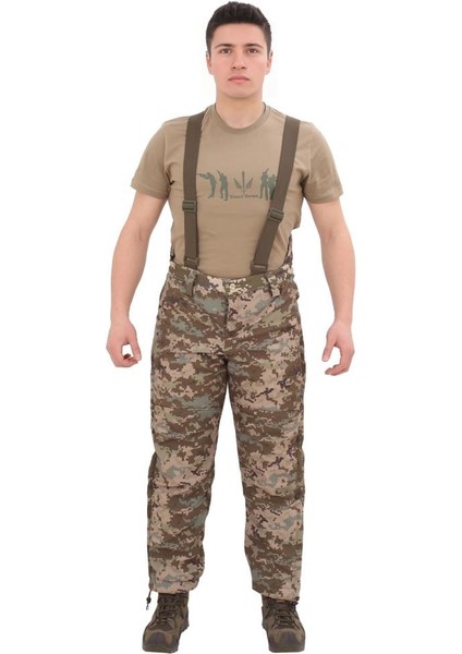 Single Sword Su Geçirmez Kışlık Softshell Mont&pantolon Salopet Takım Piksel-L modelleri