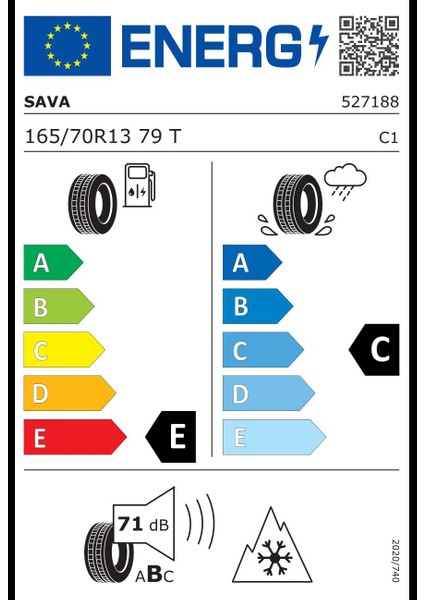 165/70 R13 79T Eskimo S3+ Ms Oto Kış Lastiği (ÜRETIM:2025) fiyatları